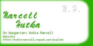 marcell hutka business card